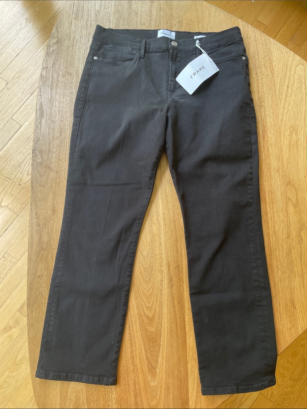 Frame Black Le High Straight Jeans